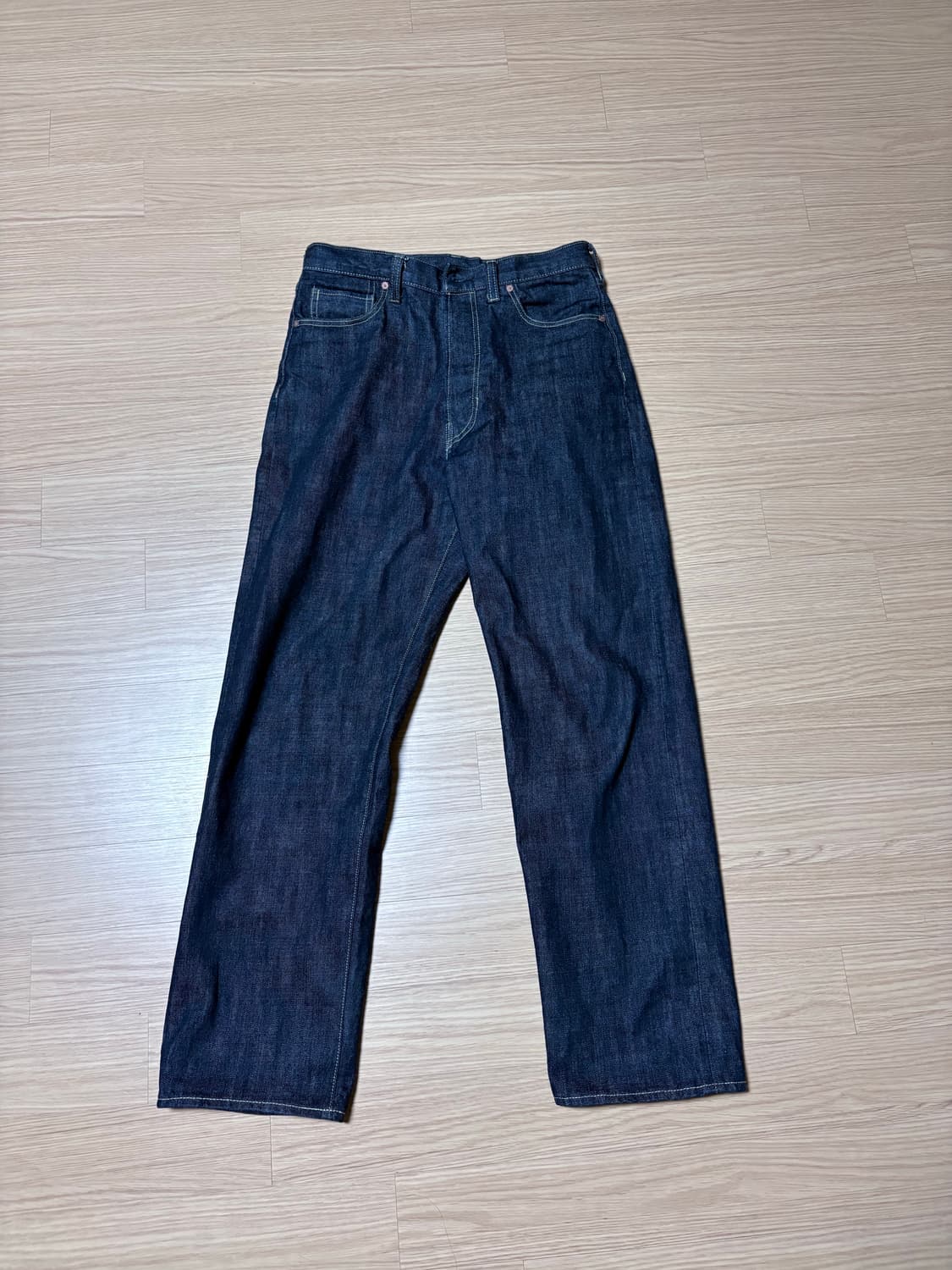 아웃스탠딩 W.W ll(대전판) 데님 팬츠, 멋랩 콜라보 제품, 사이즈S 상품이미지2