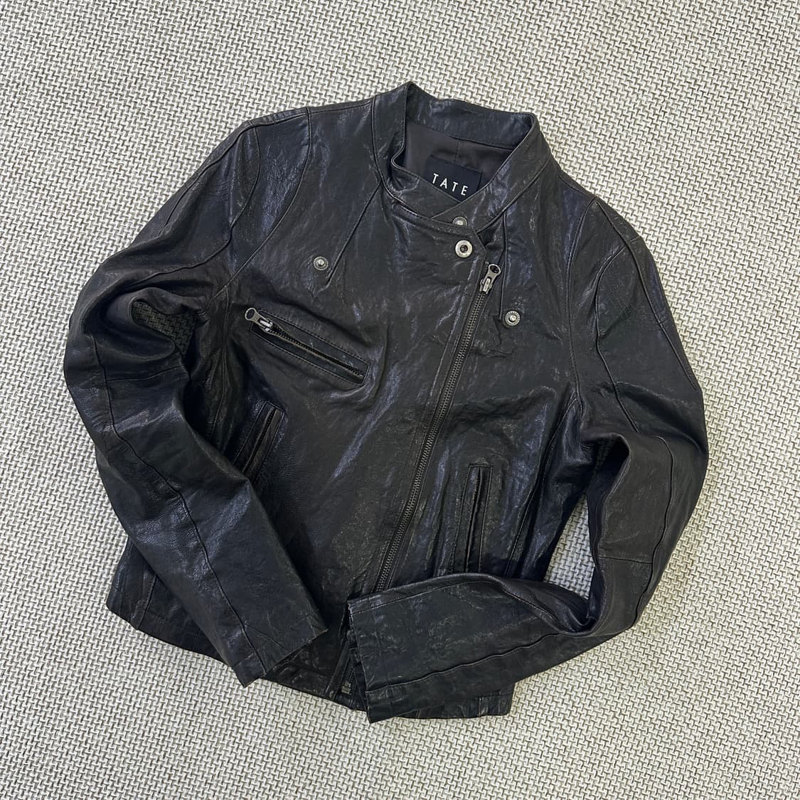 85 테이트 숏 레더 자켓 0424D 상품이미지1