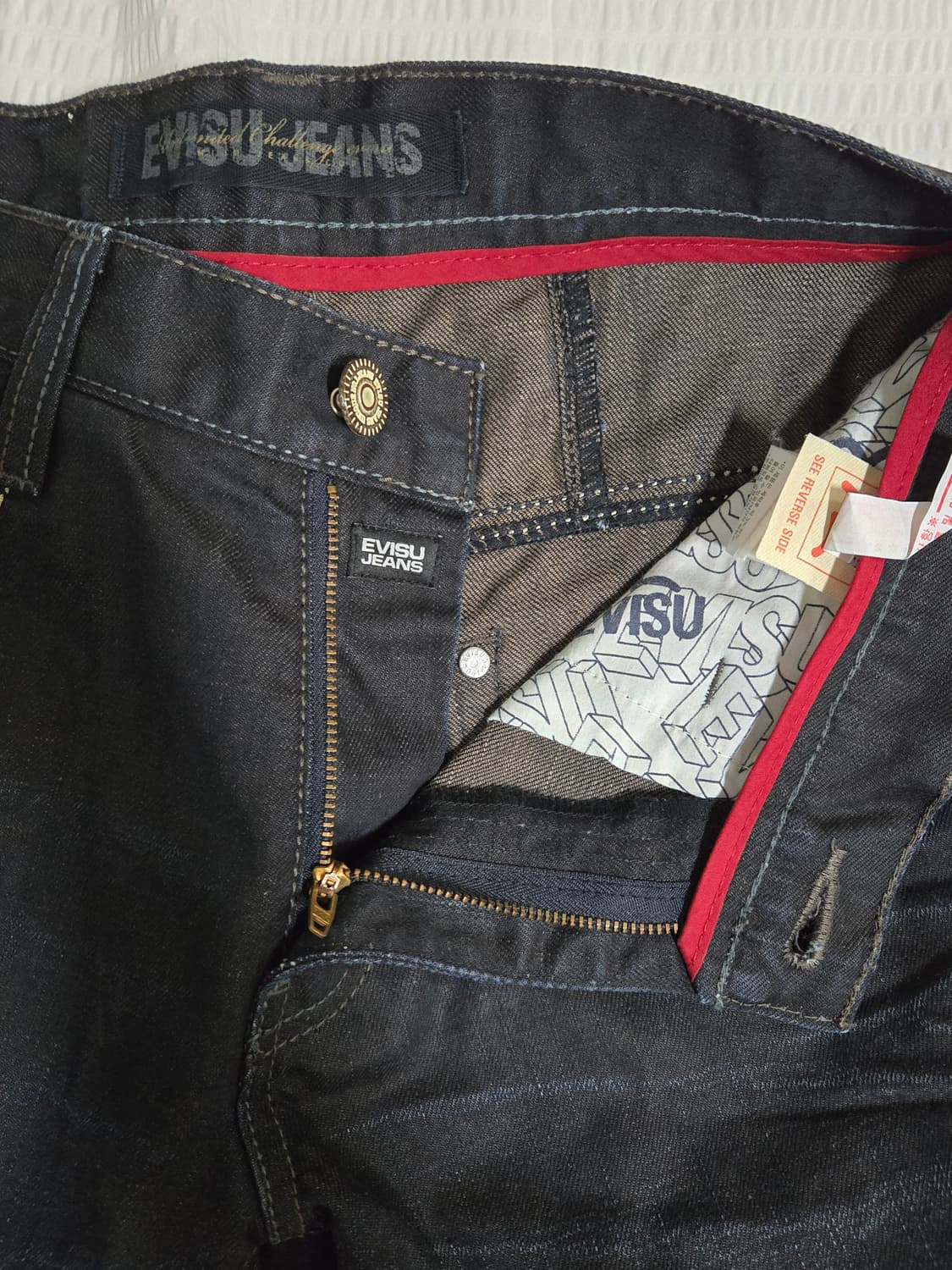 에비수 올드스쿨 한정판 코팅진 7부 30사이즈 상품이미지4