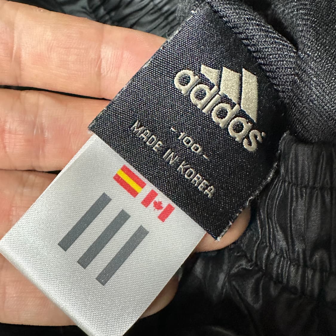 아디다스 나일론 패딩 조거팬츠 L 상품이미지3