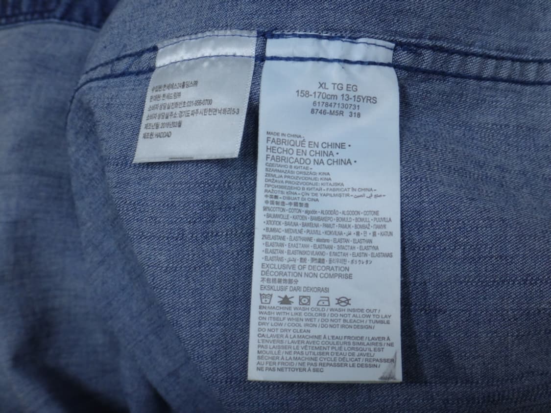 (13-15YRS) Levis 리바이스 여성 데님 셔츠 상품이미지9