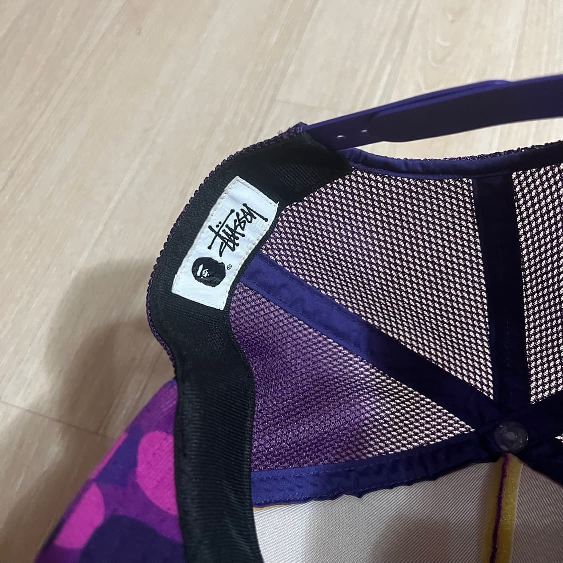 스투시 x 베이프 트러커 캡 퍼플 상품이미지9