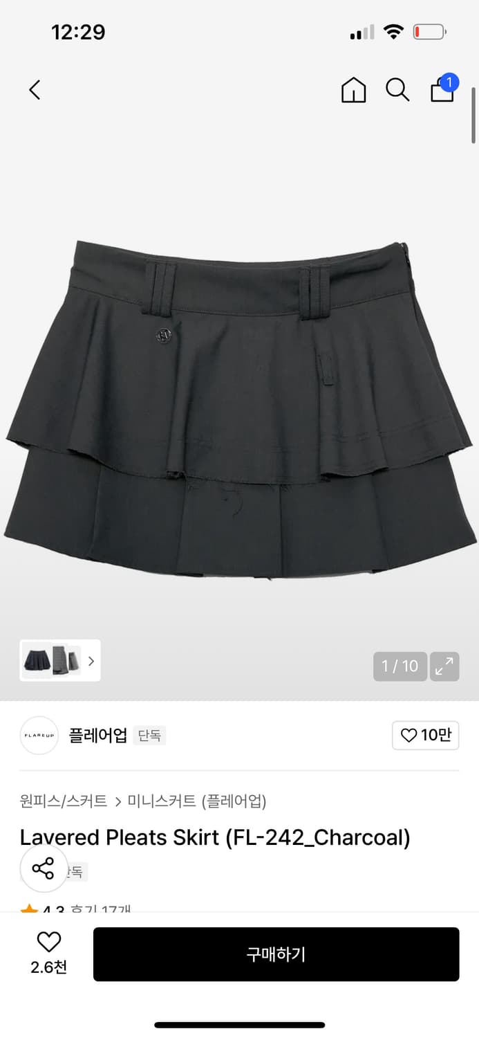 플레어업 Layered Pleats Skirt 상품이미지2