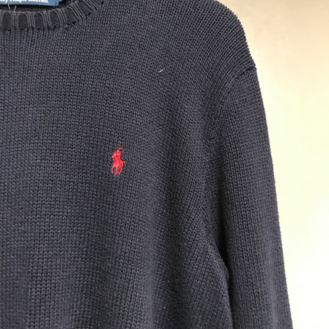 폴로 랄프로렌 니트 네이비 M 상품이미지4