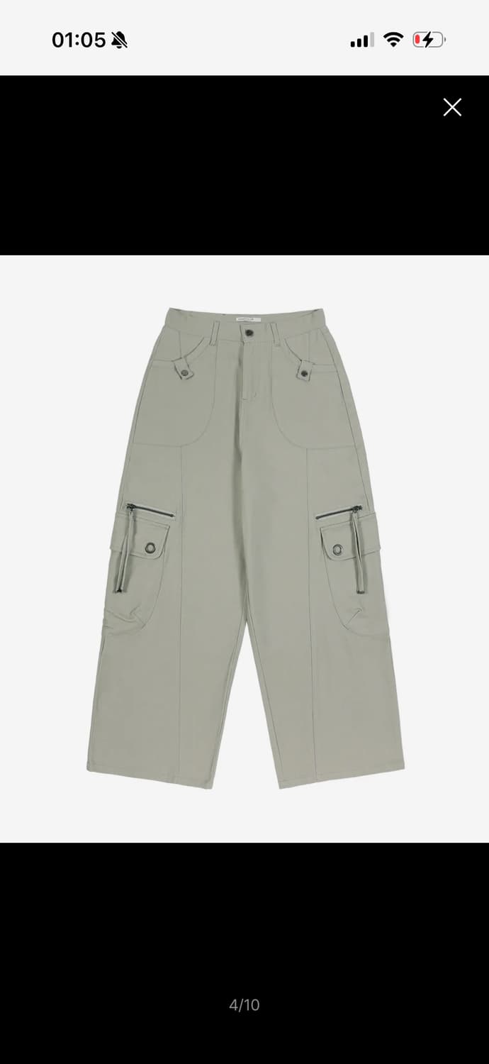 크로스 포켓 카고 팬츠 (ASH KHAKI) F25ZD976 상품이미지1