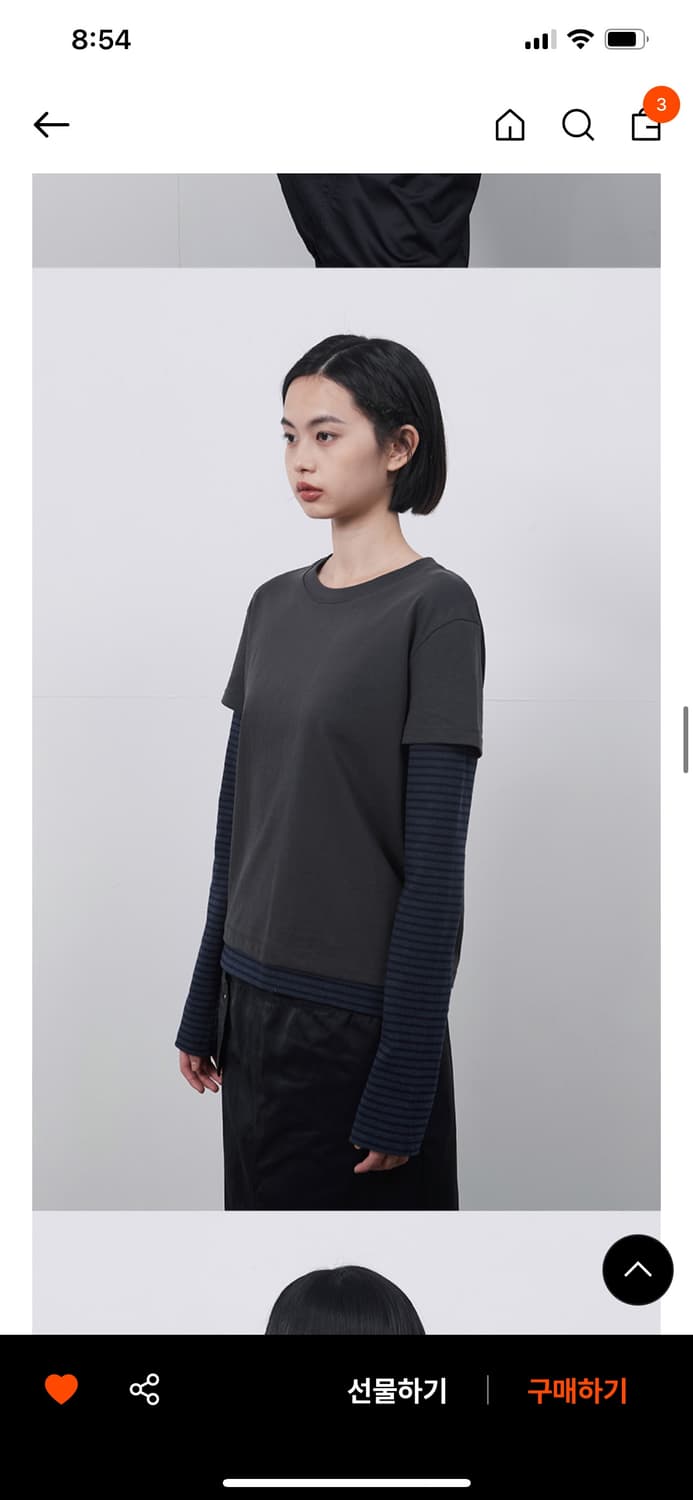 오헤시오 레이어드 스트라이프 티셔츠 상품이미지5
