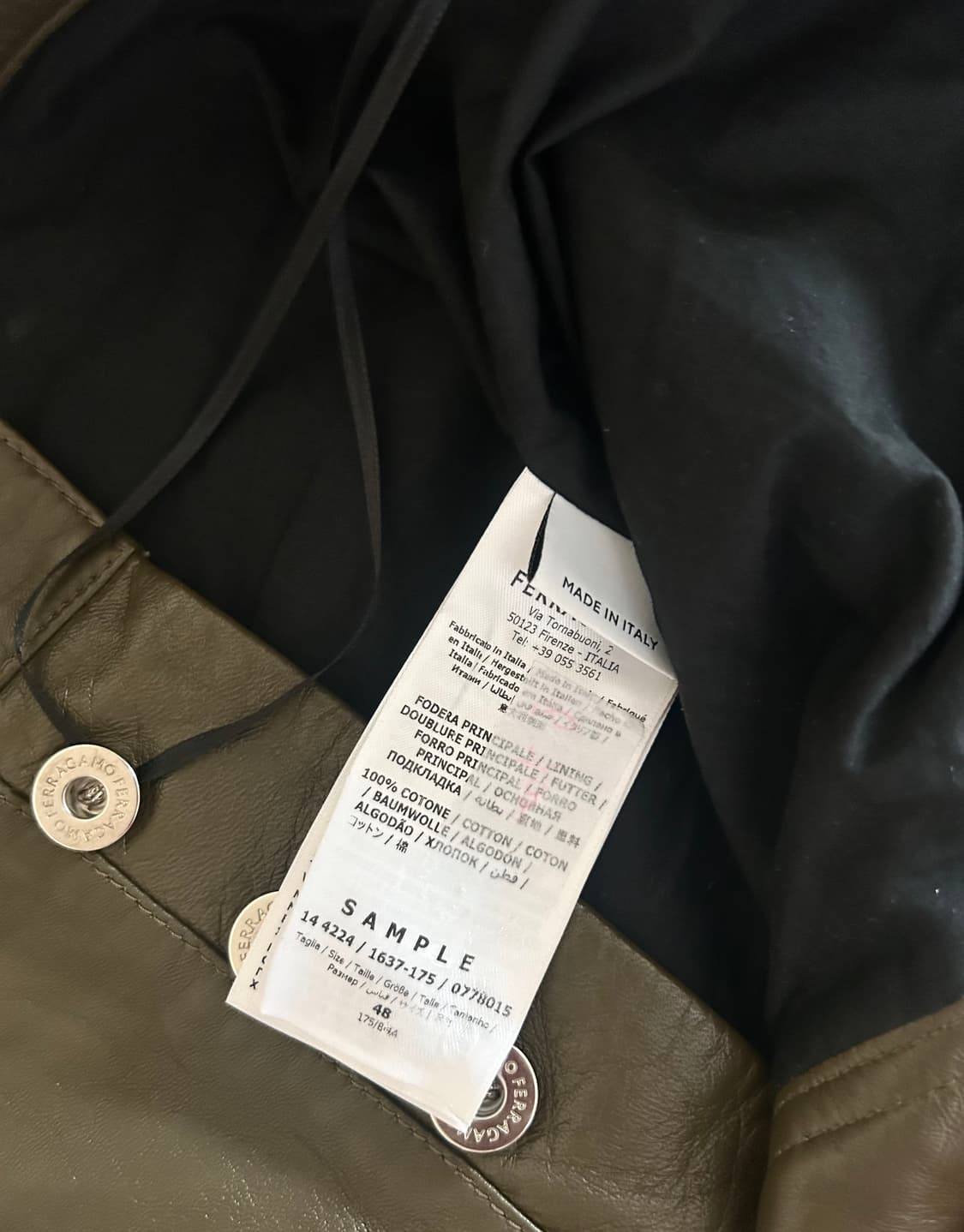 페라가모 레더 팬츠 상품이미지7