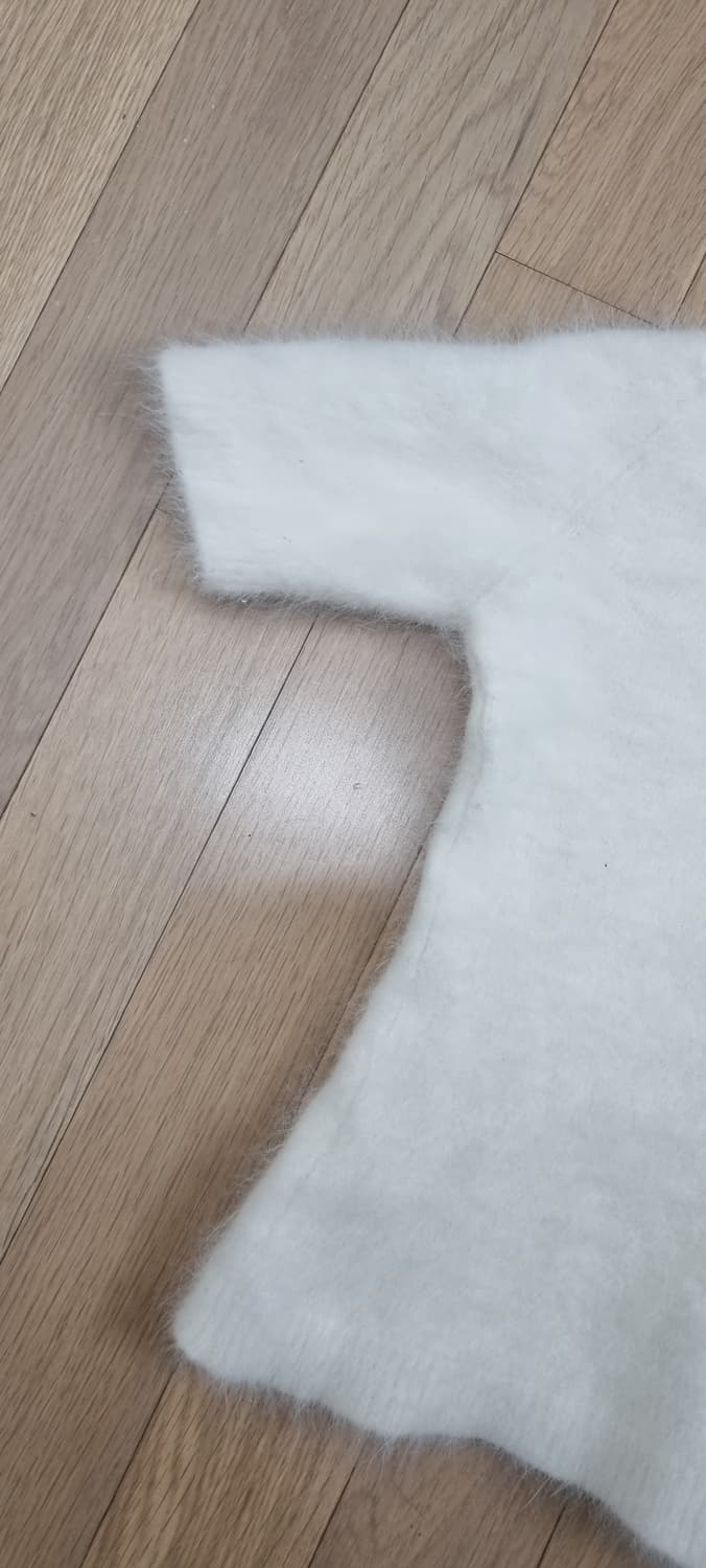 mon ma mes 앙고라 80% 퍼 반팔 L _ 여성 실측확인 상품이미지7