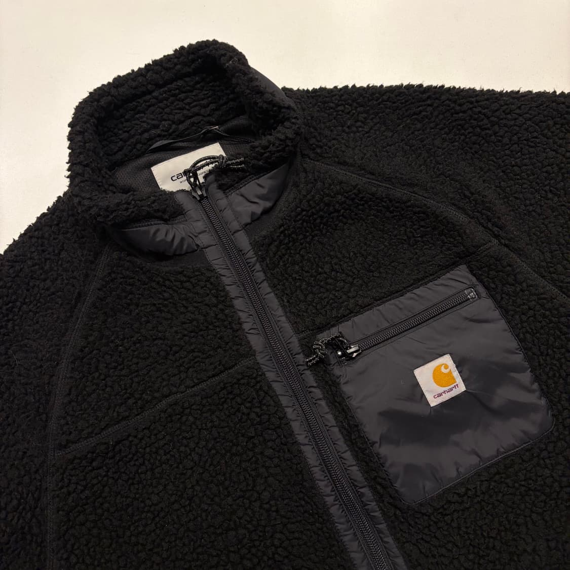 [L] 칼하트 WIP 플렌티스 블랙 플리스 자켓 후리스 C854 상품이미지3