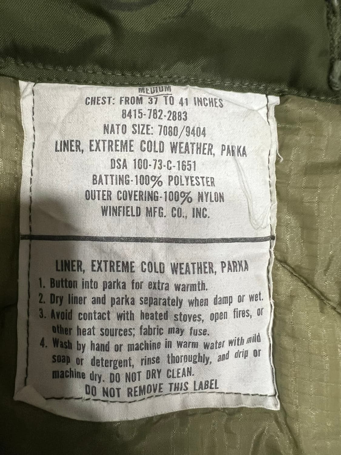 (M) M65 피쉬테일 오리지널 개파카 상품이미지4