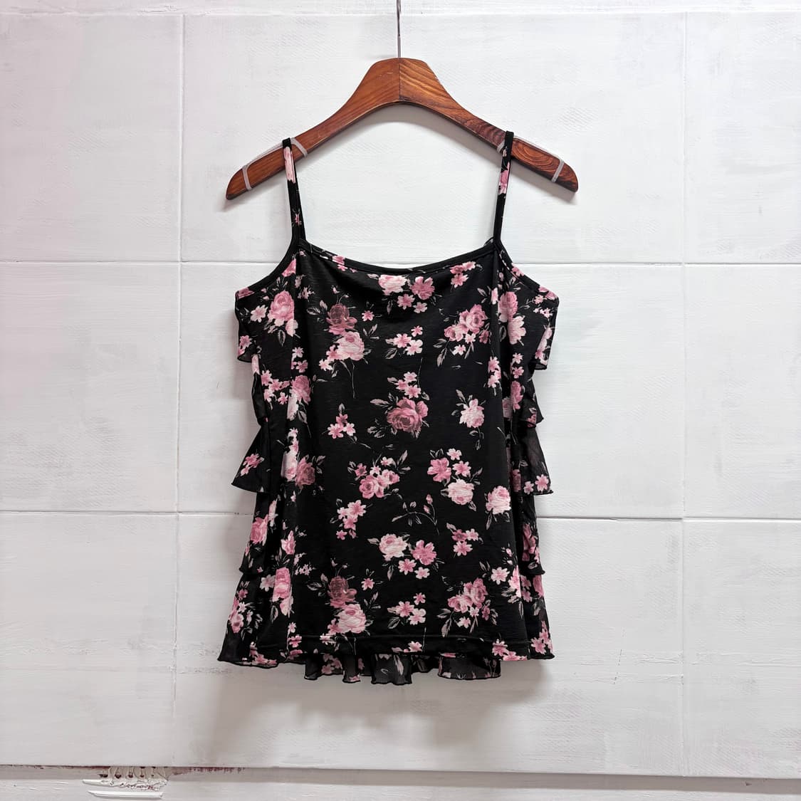 PAIX ET DOUX 플라워 캉캉 쉬폰 슬리브리스 JPN 상품이미지6