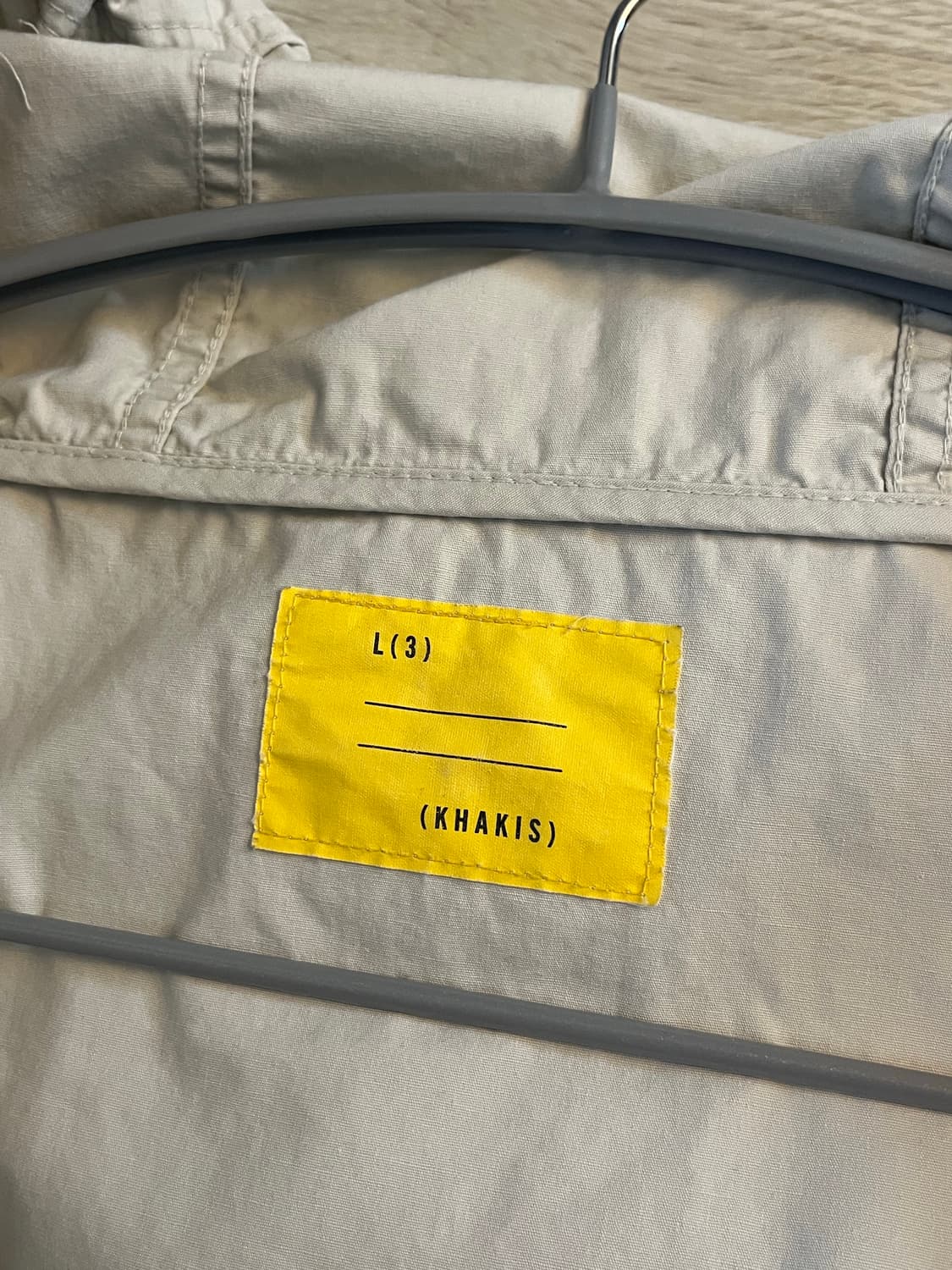 카키스 후디드 래글런 자켓 아이보리 상품이미지4