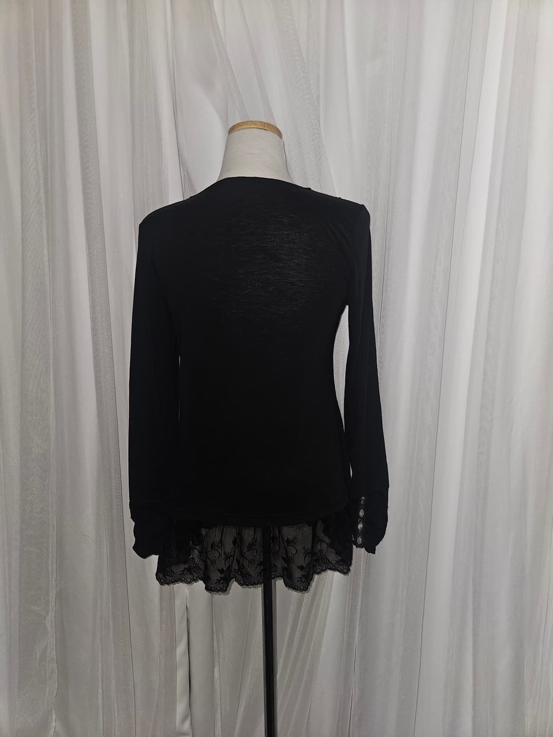 엑시즈팜 공겜 레이스넥 히메 블라우스 상품이미지4