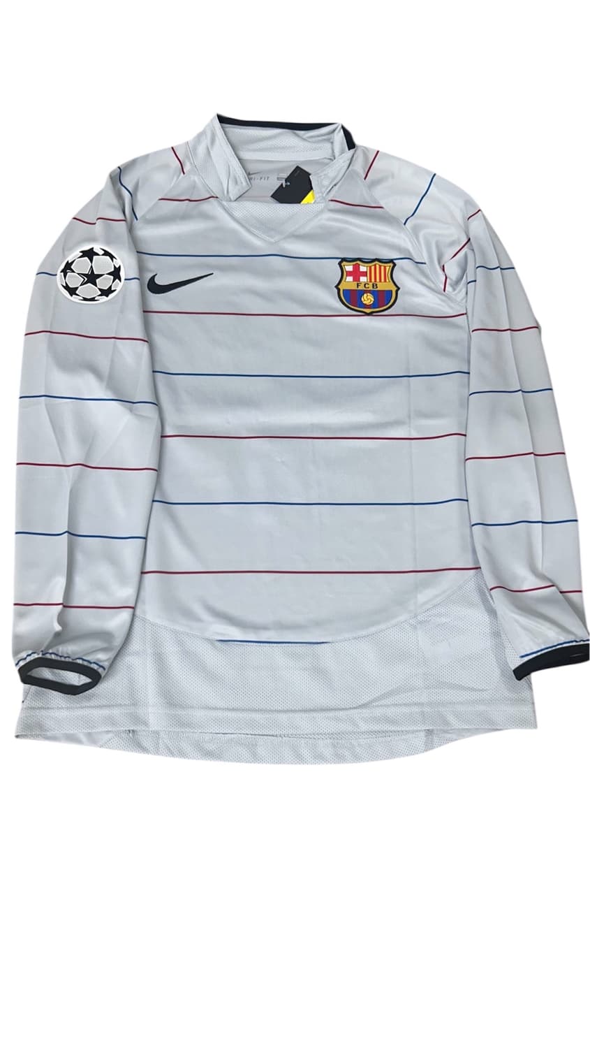03-04 바르셀로나 어웨이 호나우지뉴 유니폼 긴팔 상품이미지1