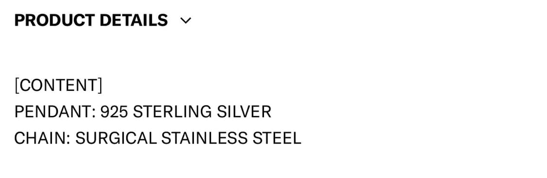 인세인게러지 콘초 실버 목걸이 상품이미지2