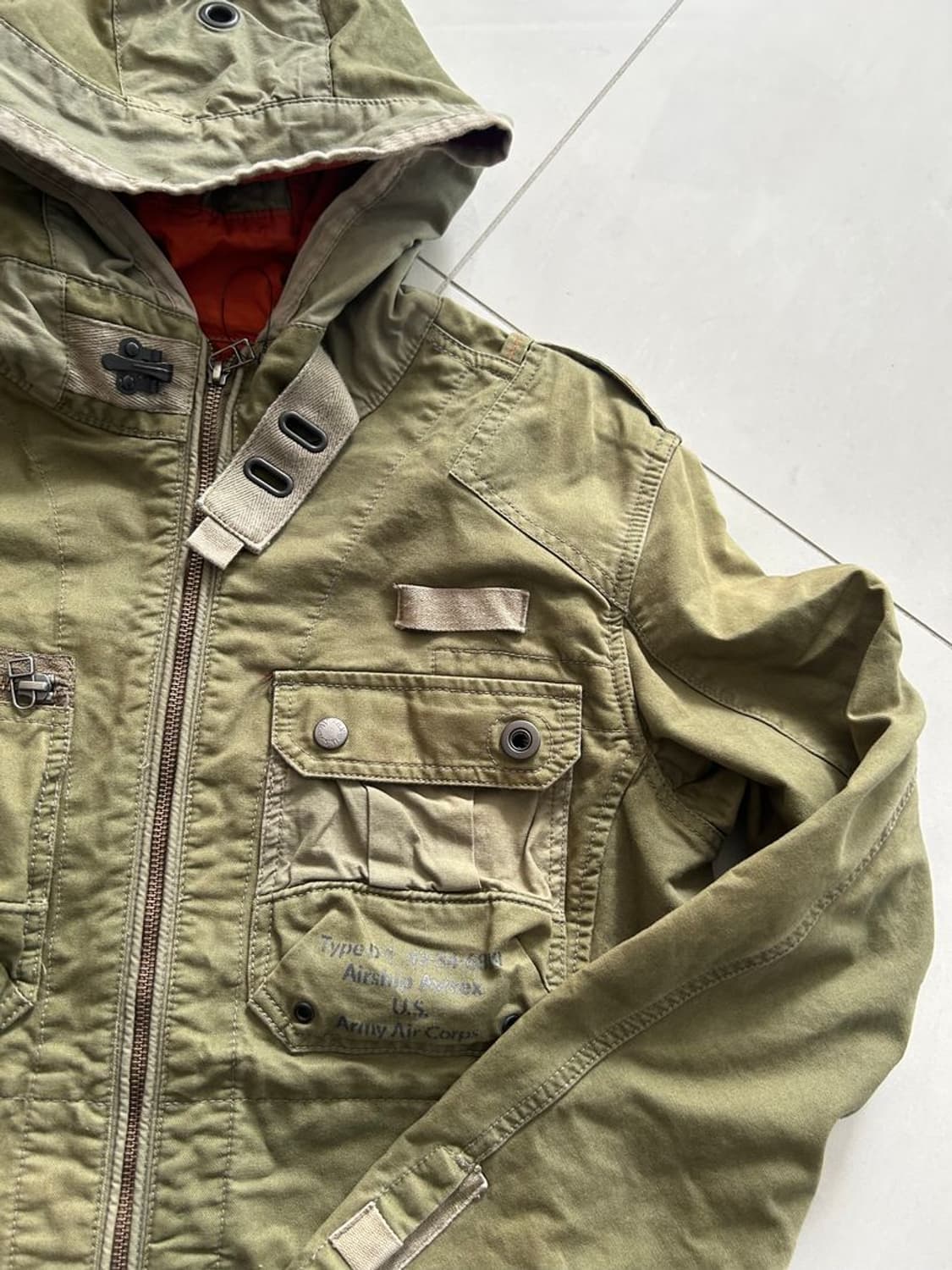 MILITARY HOODED JACKET 밀리터리 후드 재킷 상품이미지3