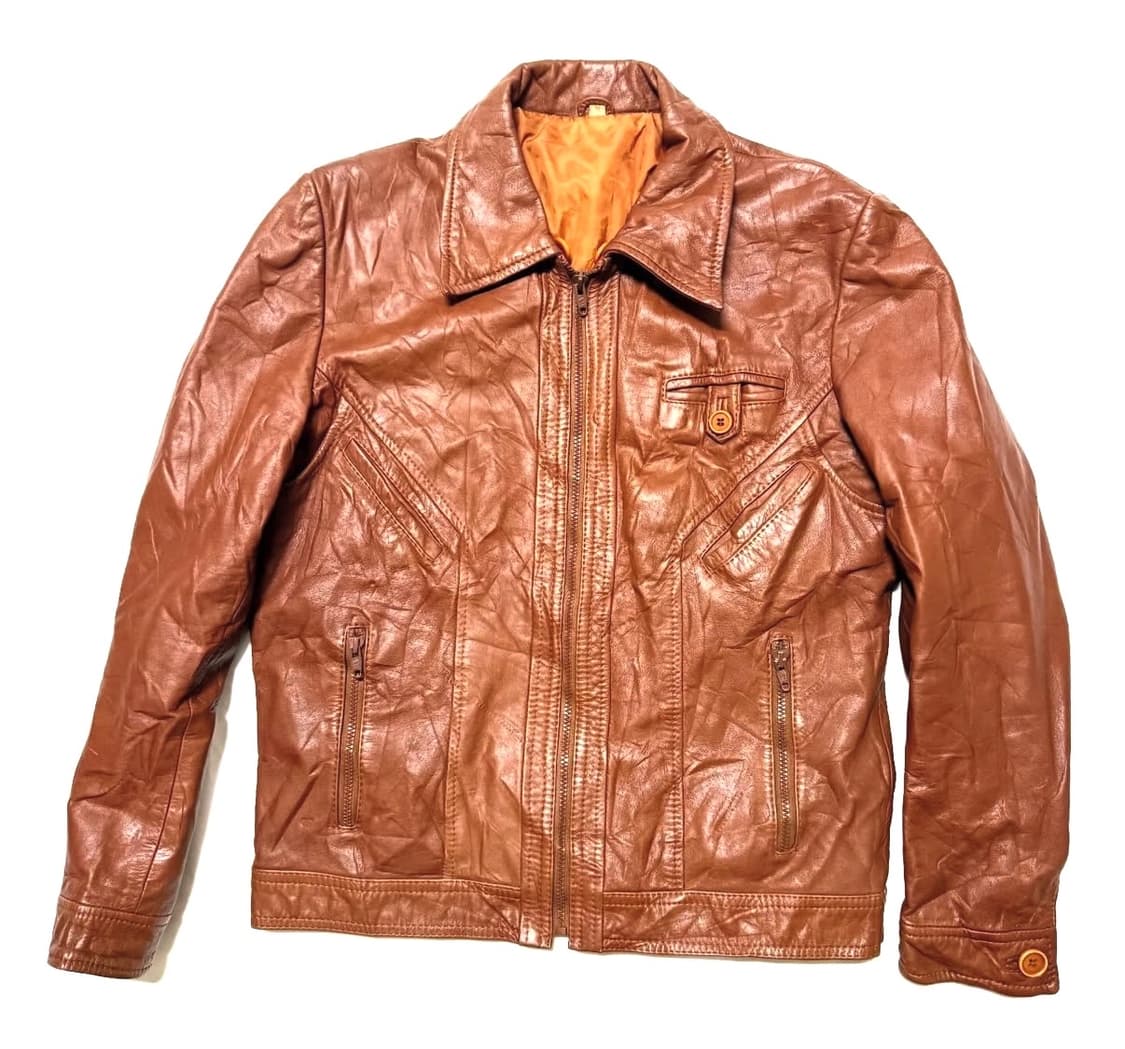 70s 레더 자켓 상품이미지1