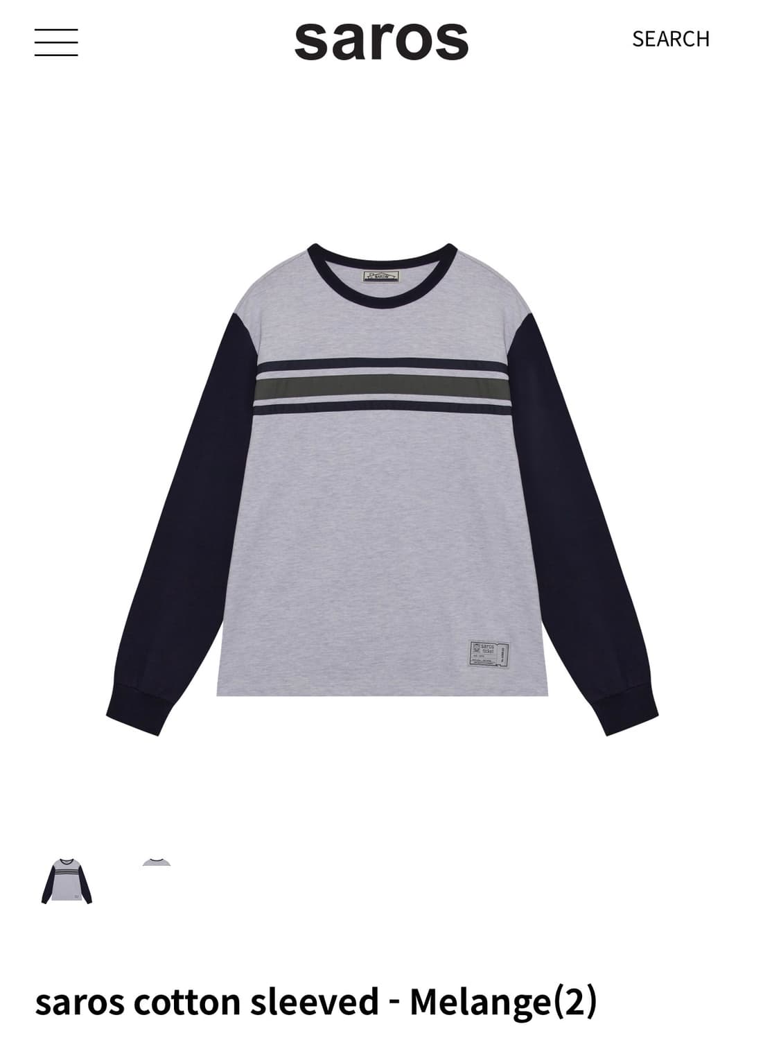 Saros 사로스 롱슬리브 멜란지 2 상품이미지1
