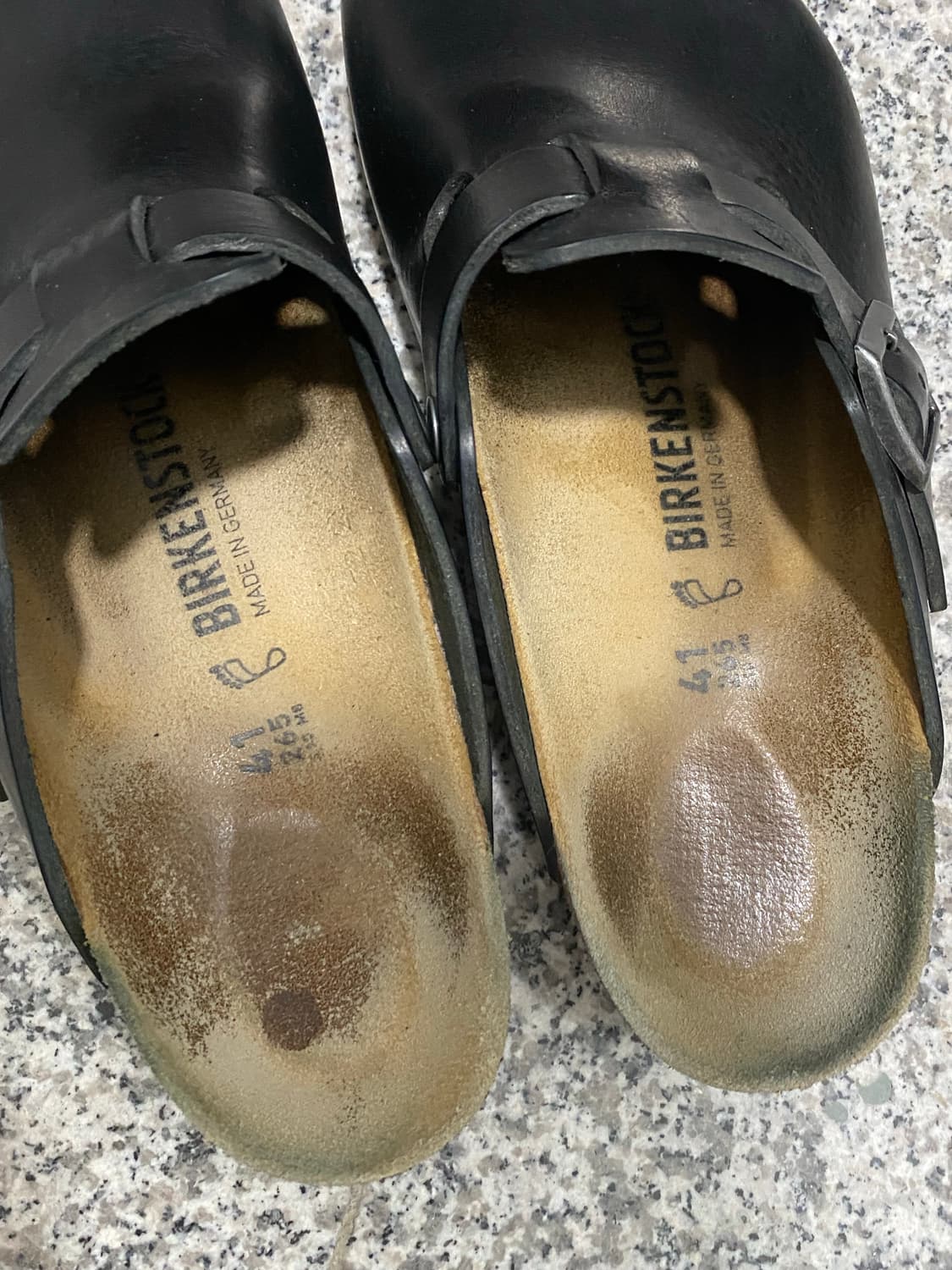 버켄스탁 레더 블랙 보스턴 레귤러 265 뤡코즈 블라인드파일즈 상품이미지3