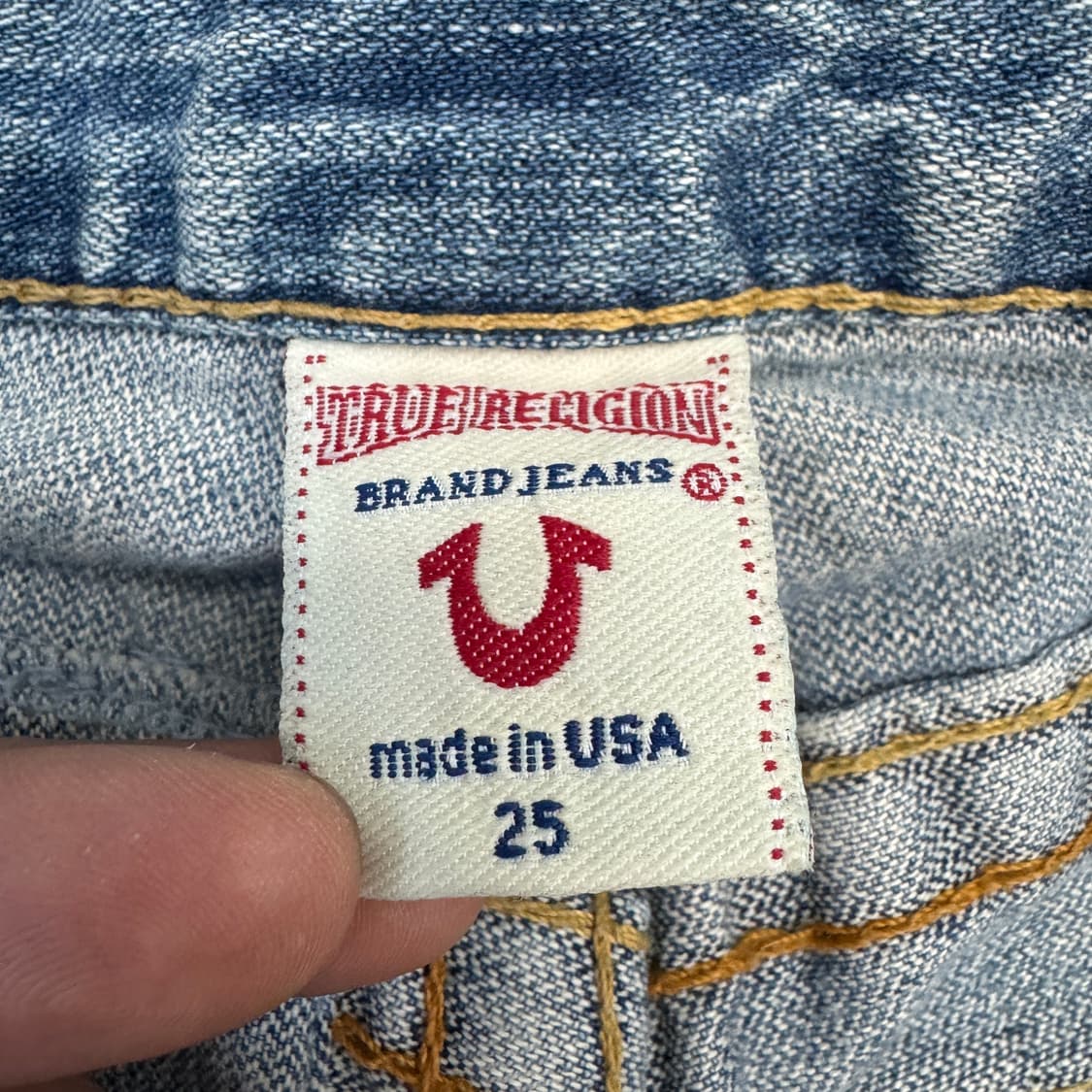 트루릴리전 Y2K 조이 디스트레스드 부츠컷 데님팬츠 상품이미지10