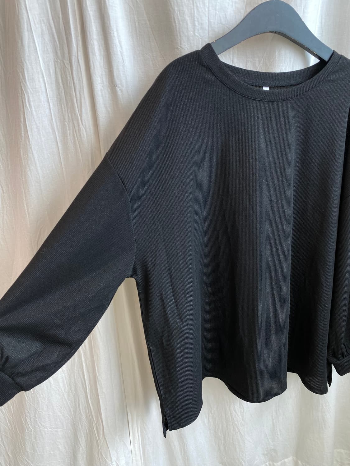 블랙 글리터 탑(XL) 상품이미지6