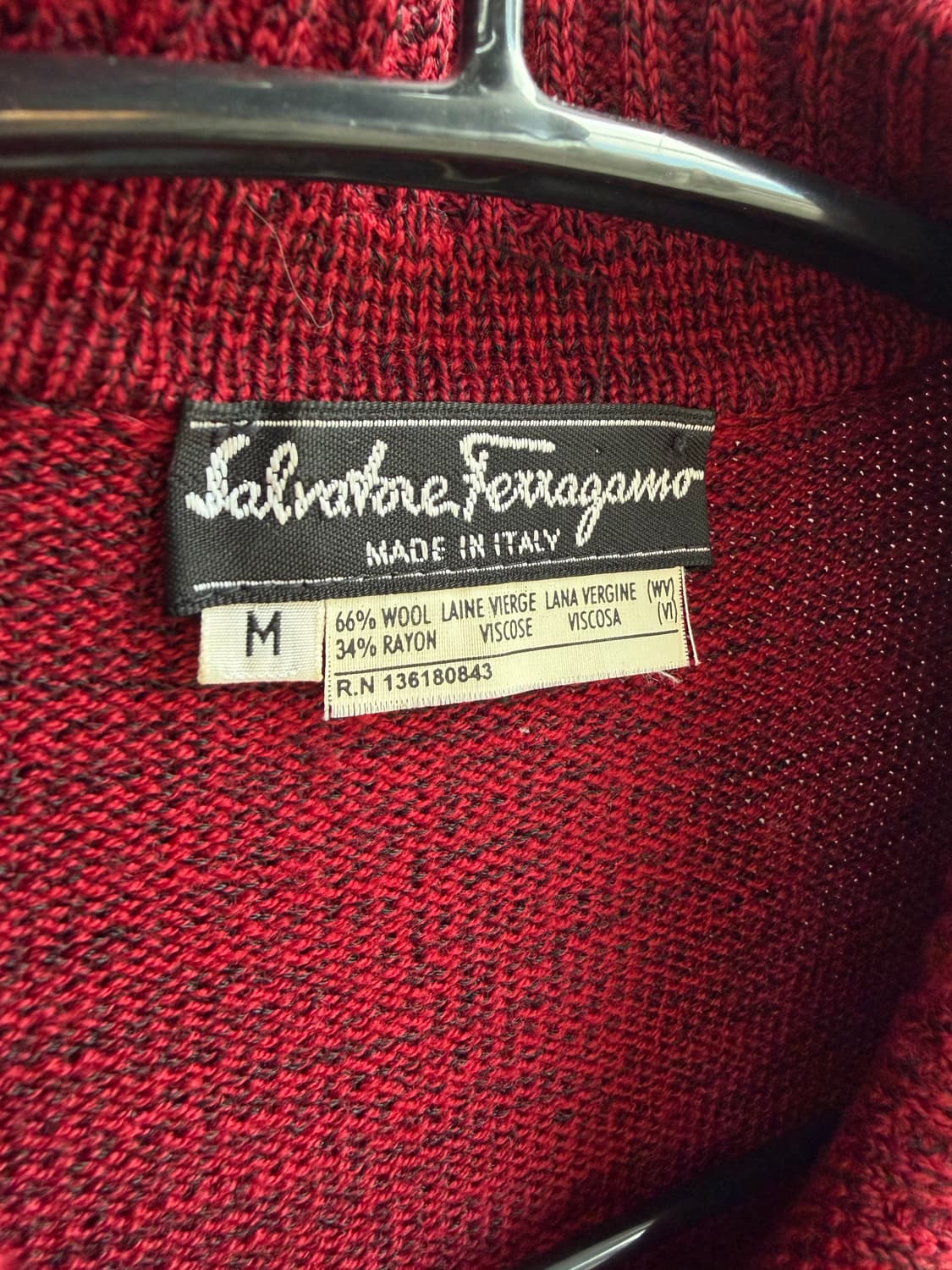 M/ 살바토레 페라가모 금장버튼 울 가디건 자켓 상품이미지6