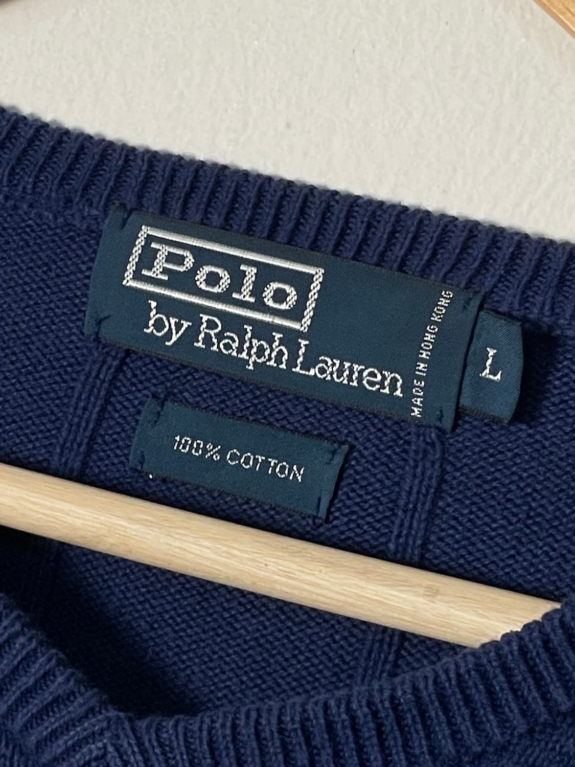 폴로 스트라이프 블루 네이비 포니 니트 상품이미지5