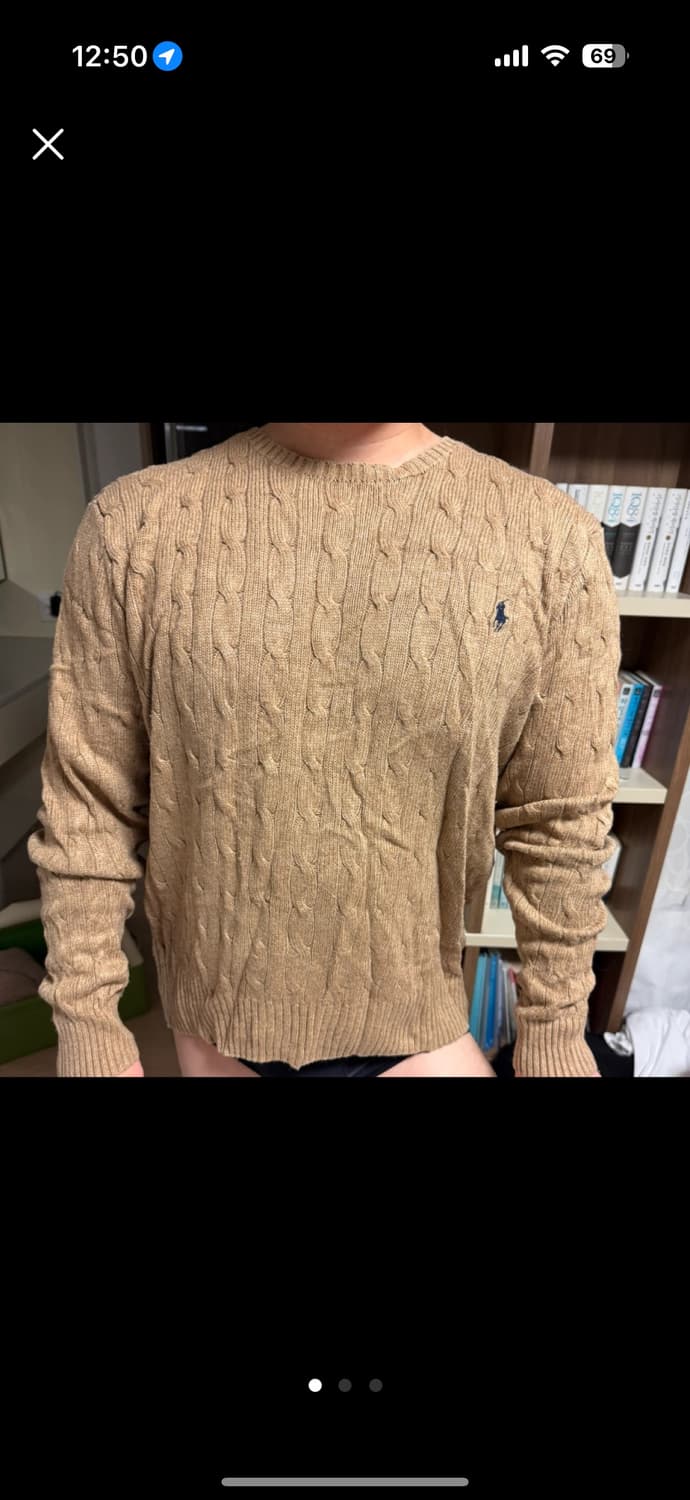 폴로 랄프로렌 케이블 니트 남자 XL 상품이미지2