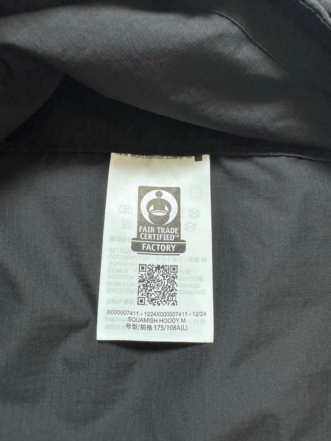 (25시즌/새상품) 아크테릭스 스쿼미시 후디 블랙  상품이미지7