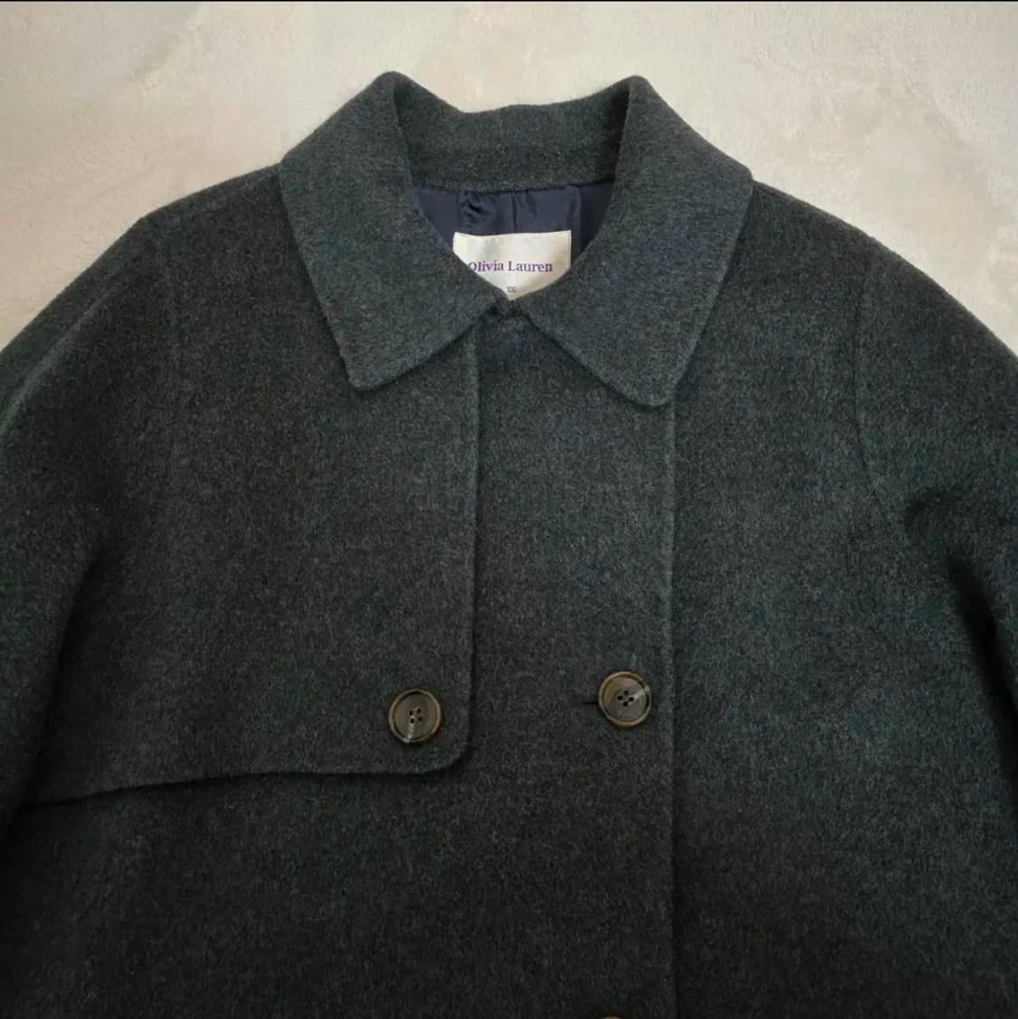 (100)여성 올리비아로렌 캐시미어 울 코트 상품이미지2