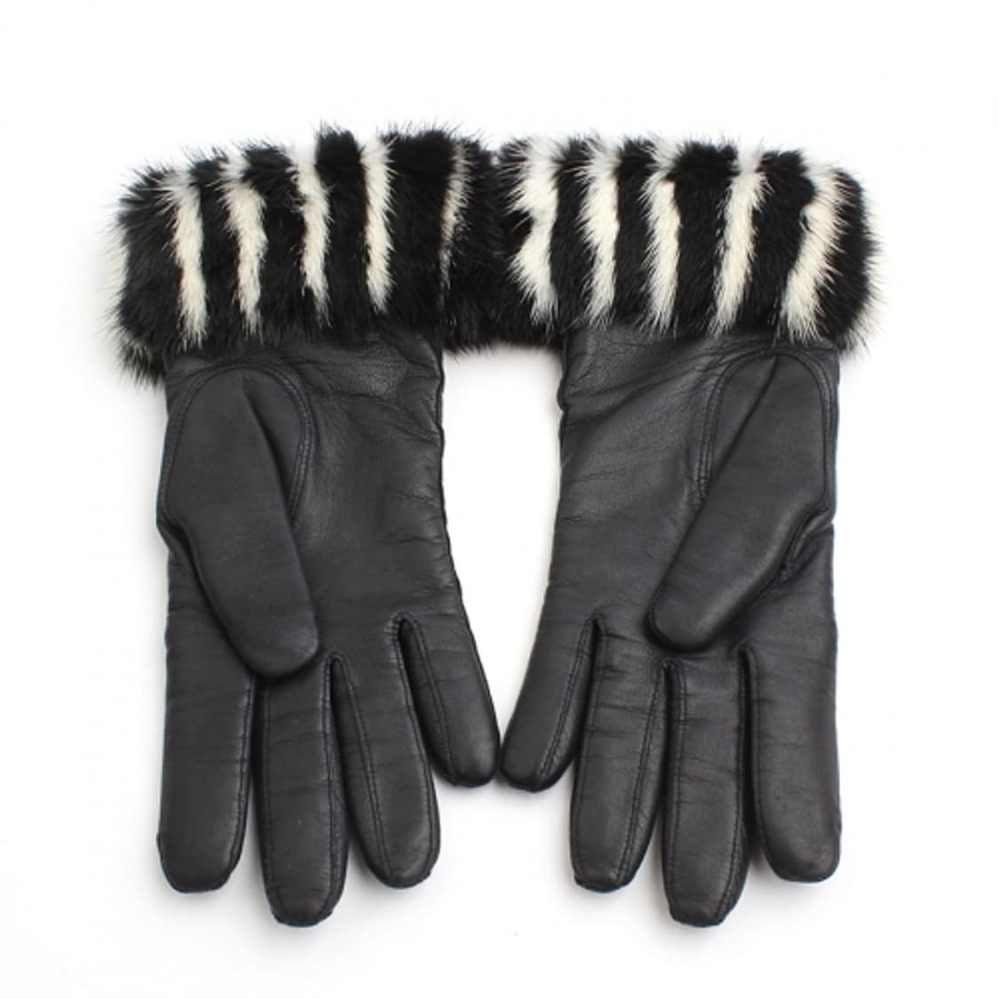 레나 랑에 밍크 퍼 트림 램스킨 장갑 상품이미지3