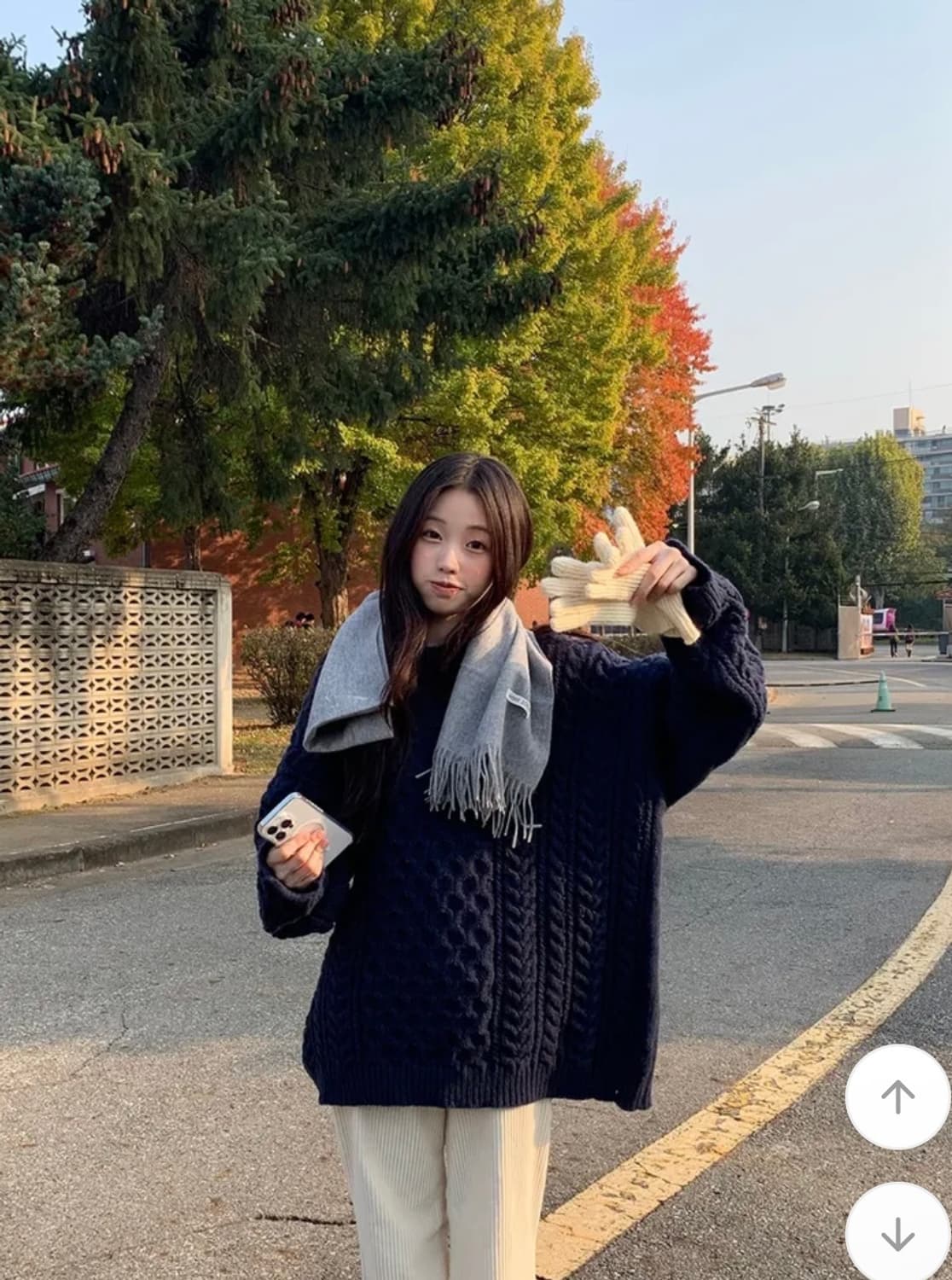 (새상품)영앤리치 박시 오버 니트 상품이미지5