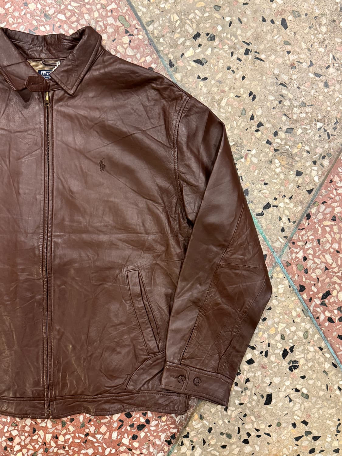 폴로 랄프로렌 맥스웰 레더 자켓 (L) 상품이미지5