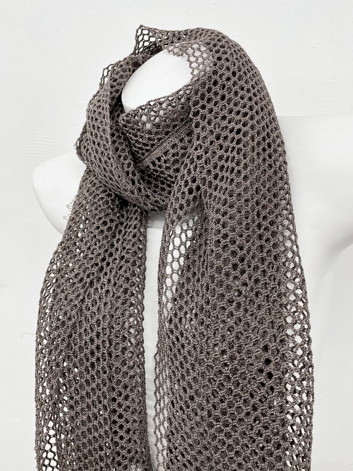 그런지 브라운 글리터 머플러  상품이미지3