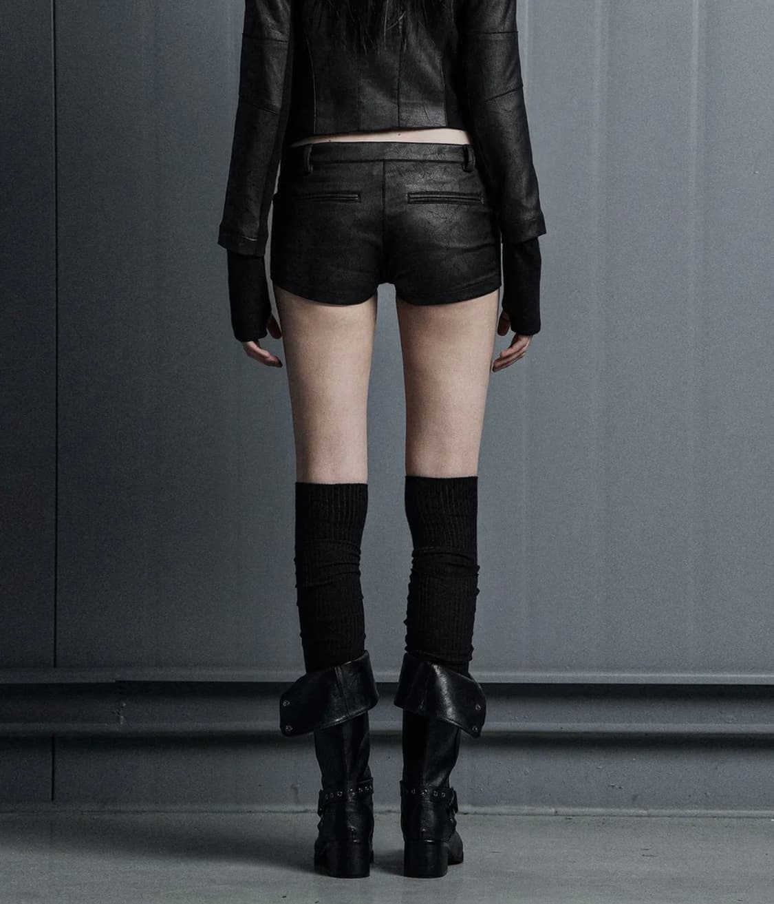 코베트 AUTOMATIC BIKER SHORTS 가죽 레더 바이커쇼츠팬츠 상품이미지4