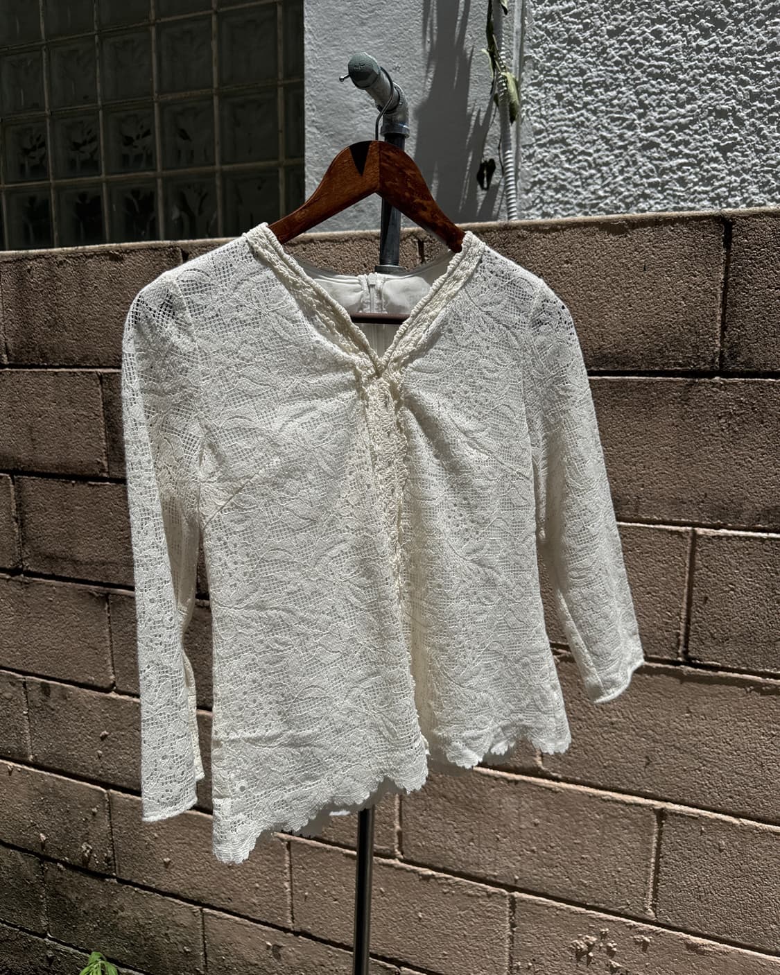 VINTAGE WHITE LACE TOP 상품이미지1