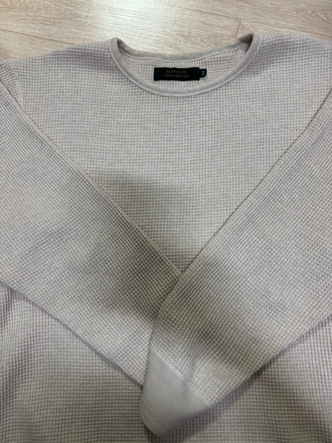 (홍태준)버드노트 와플 크루넥 니트 상품이미지4