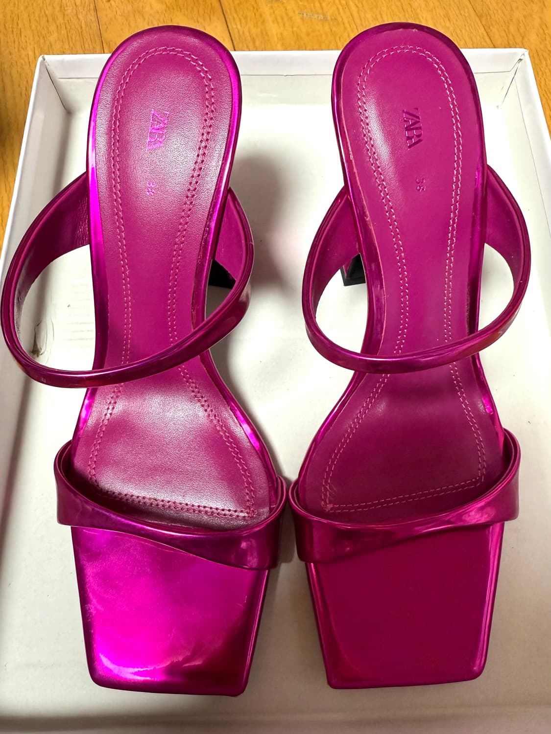 자라 핑크 샌들 38 상품이미지1