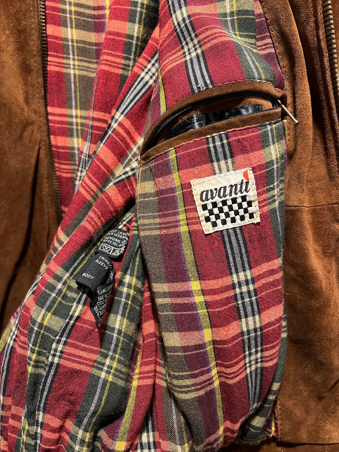 [L]90's USA 빈티지 오버핏 스웨이드 블루종 봄버 자켓 상품이미지6