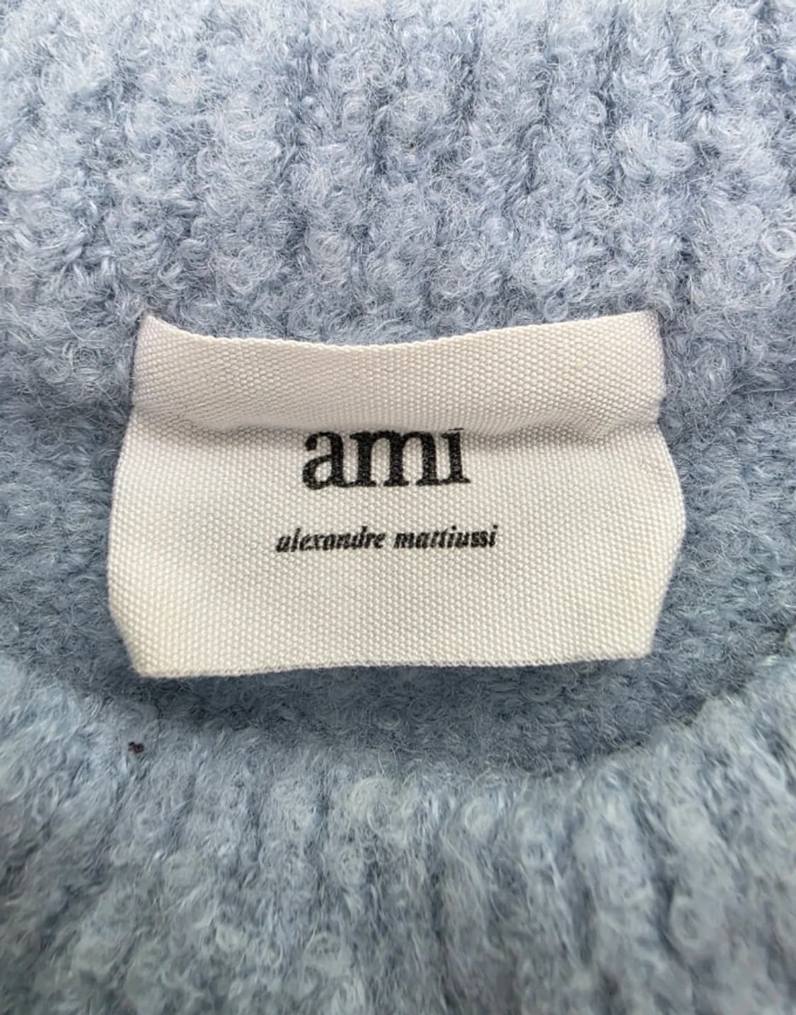 아미 AMI 빅하트 니트 하늘색 ~55반 상품이미지7