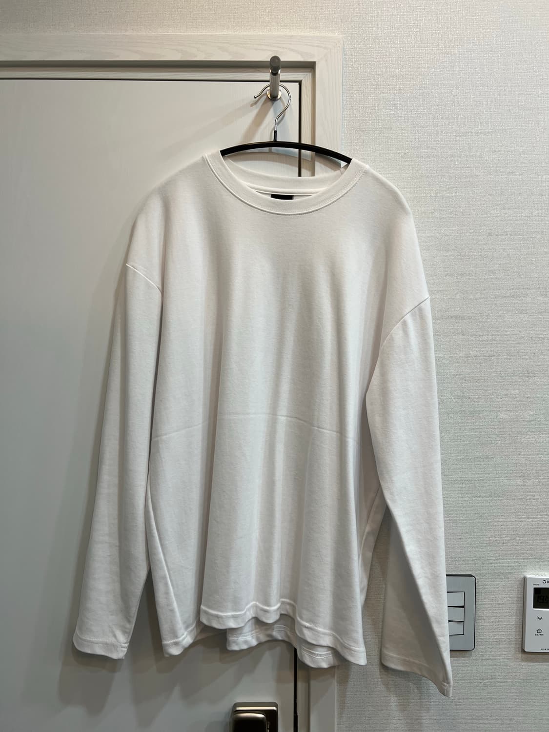 꼼파뇨 Longsleeve 무지 긴팔티(롱슬리브) 화이트 상품이미지3