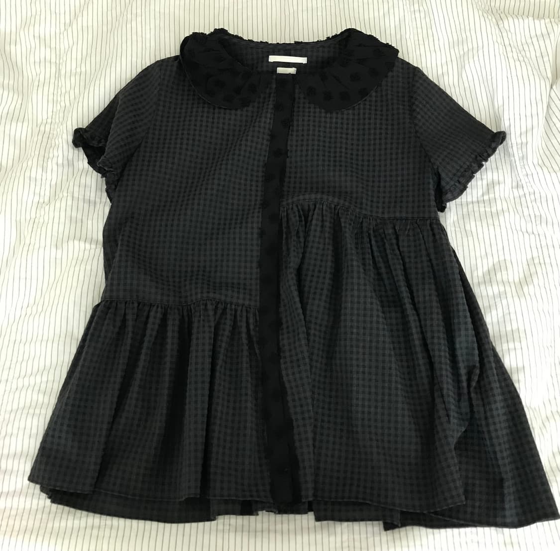 타입서비스 텍스처 카라 탑 블라우스 (os size) 상품이미지1