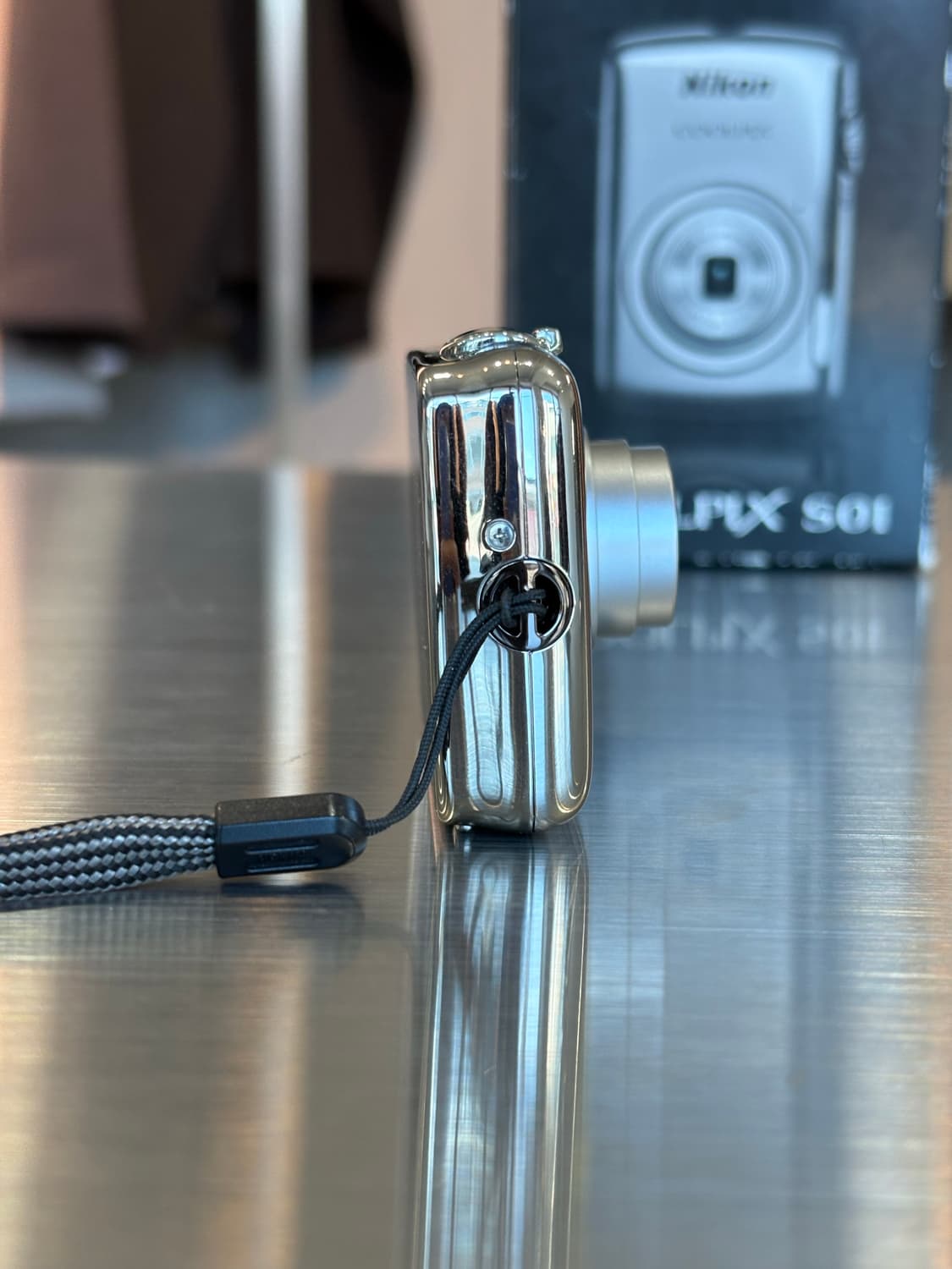 박스O)니콘 쿨픽스 s01 크롬실버 빈티지디카 상품이미지4