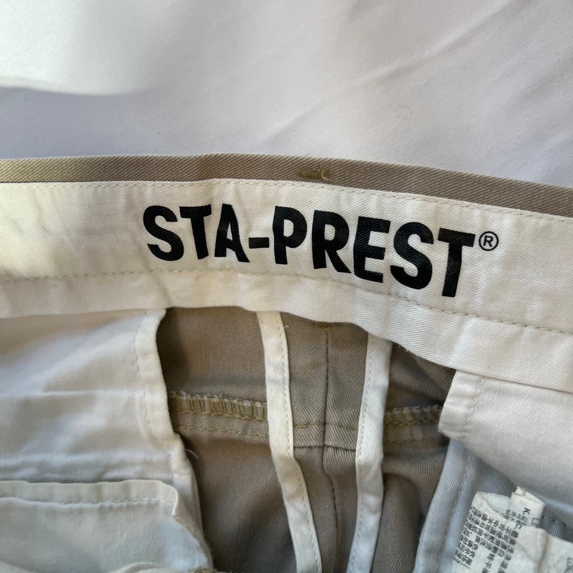 [W32L32]리바이스 STA-PREST 스타 프레스트 베이지 팬츠 상품이미지5