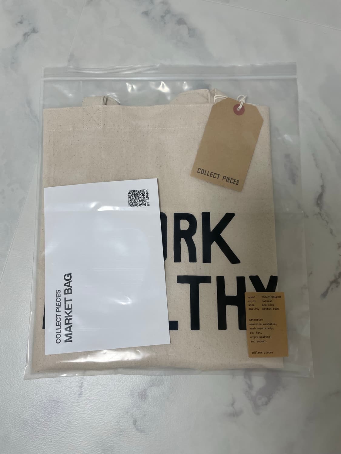 컬렉트 피시스 워크 헬시 마켓백 내츄럴 상품이미지1