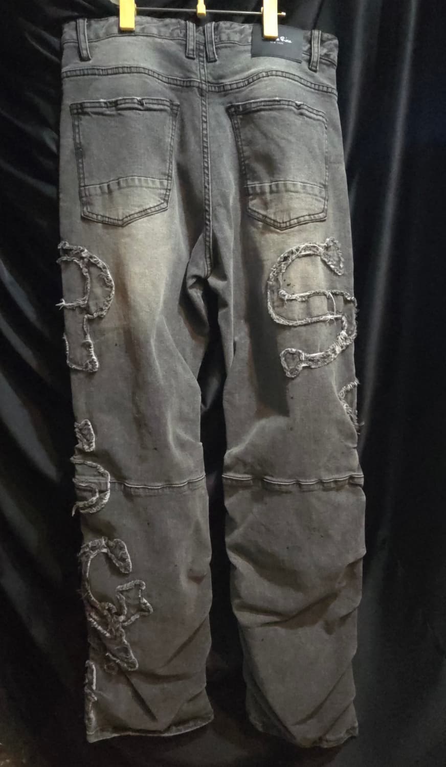 스모크라이즈 디테일 데미지 워싱 데님 상품이미지2