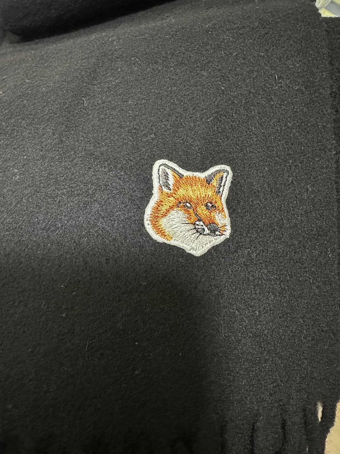 메종키츠네 폭스 헤드 버진 울 머플러 상품이미지4