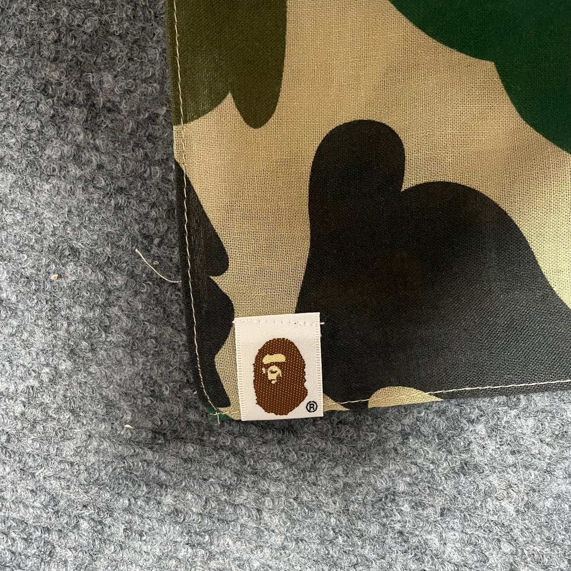 bape ABC카모 샤크 반다나 #베이프 #샤크 #황계 #녹계 #카모 상품이미지5