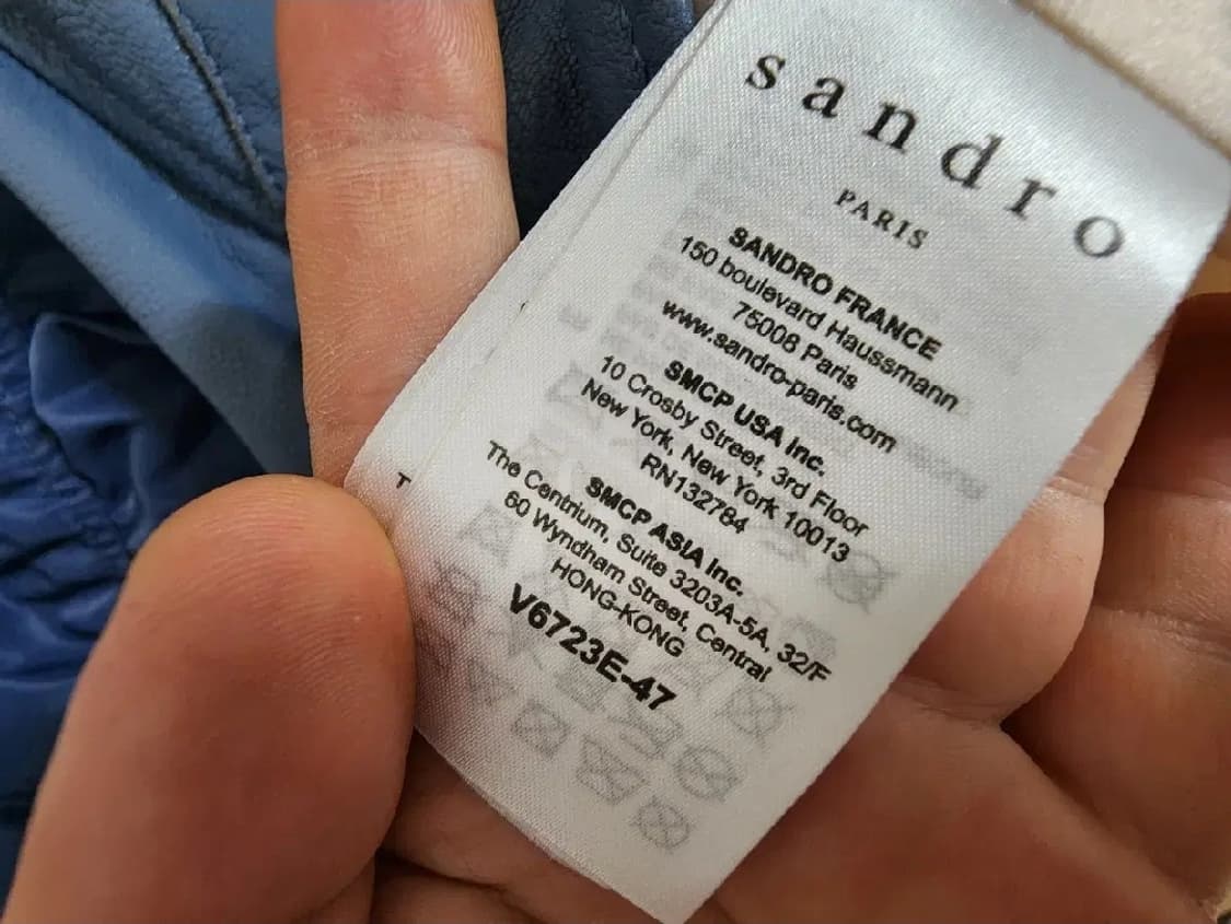 (1)여성 산드로 양가죽 자켓 상품이미지6