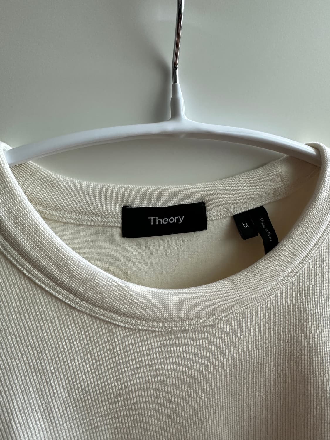 [M] 띠어리 Theory 라운드넥 와플 코튼 티셔츠 상품이미지3